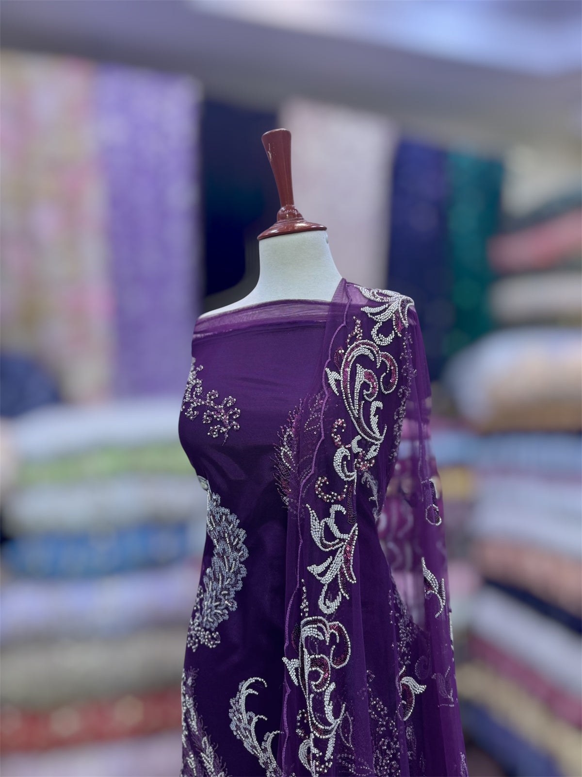 Resham Cut Dana Hand Work