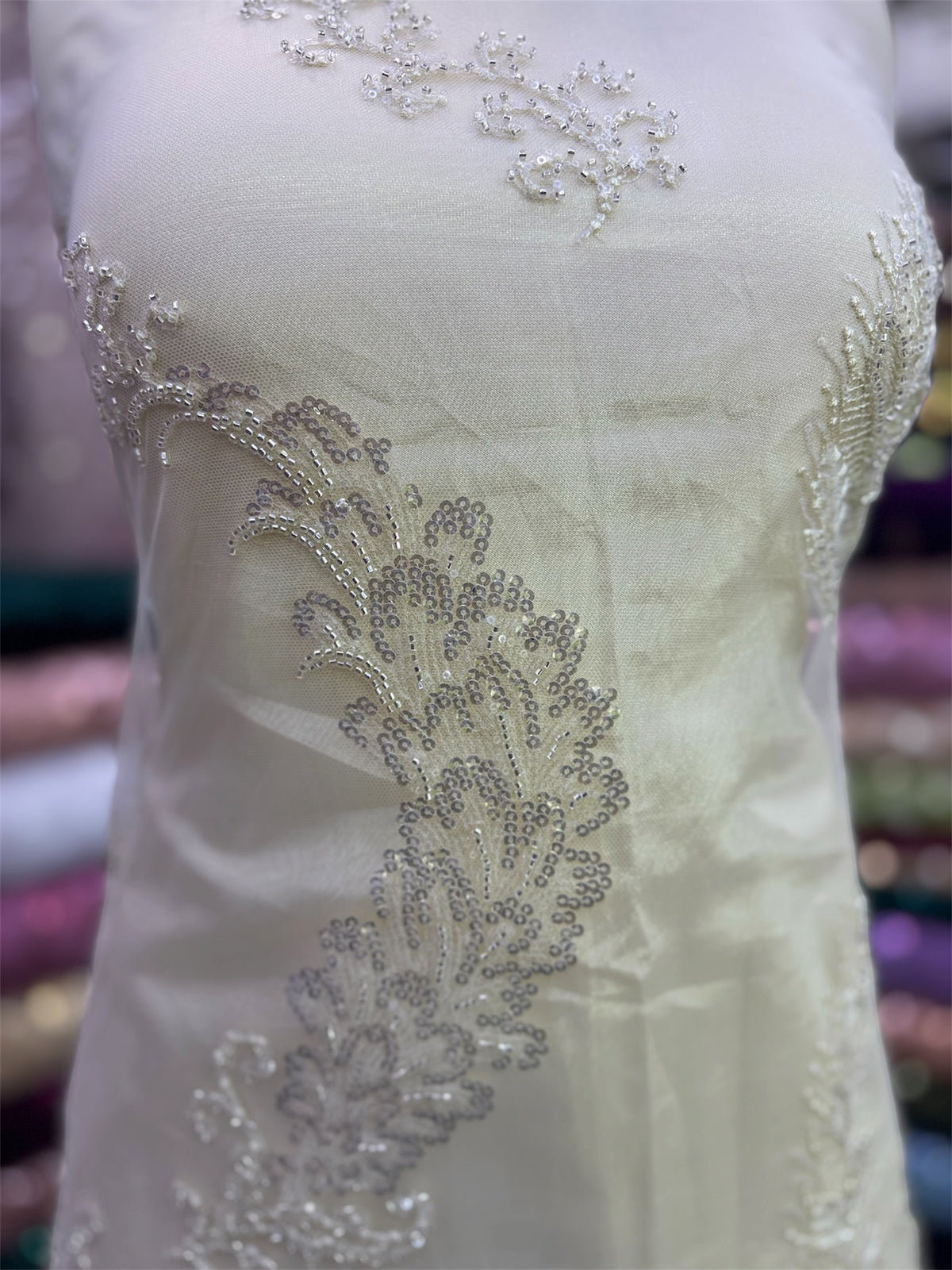 Resham Cut Dana Hand Work