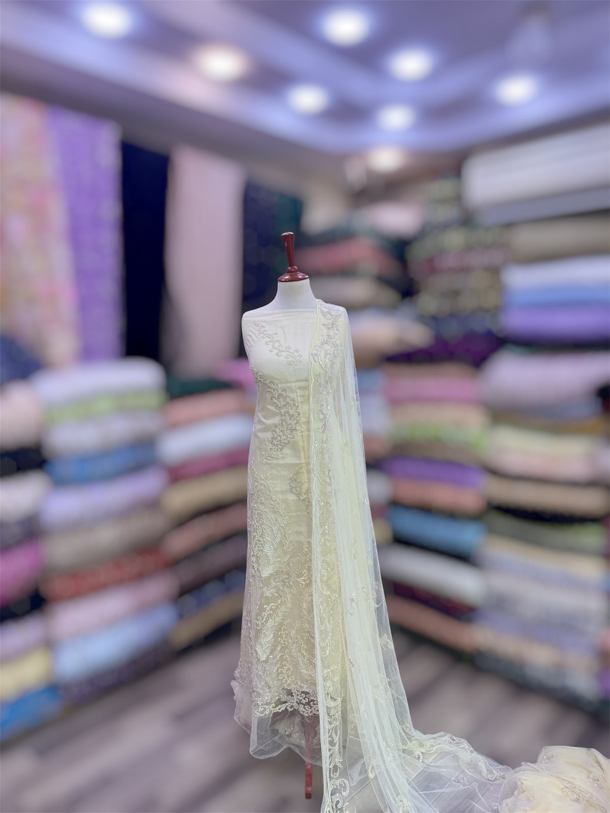 Resham Cut Dana Hand Work