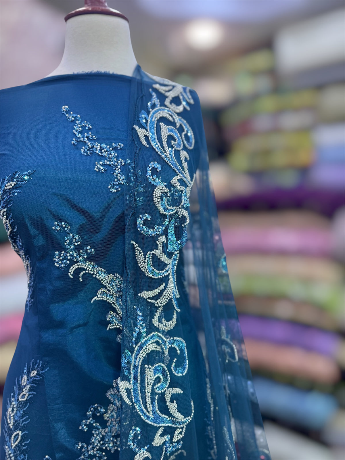 Resham Cut Dana Hand Work