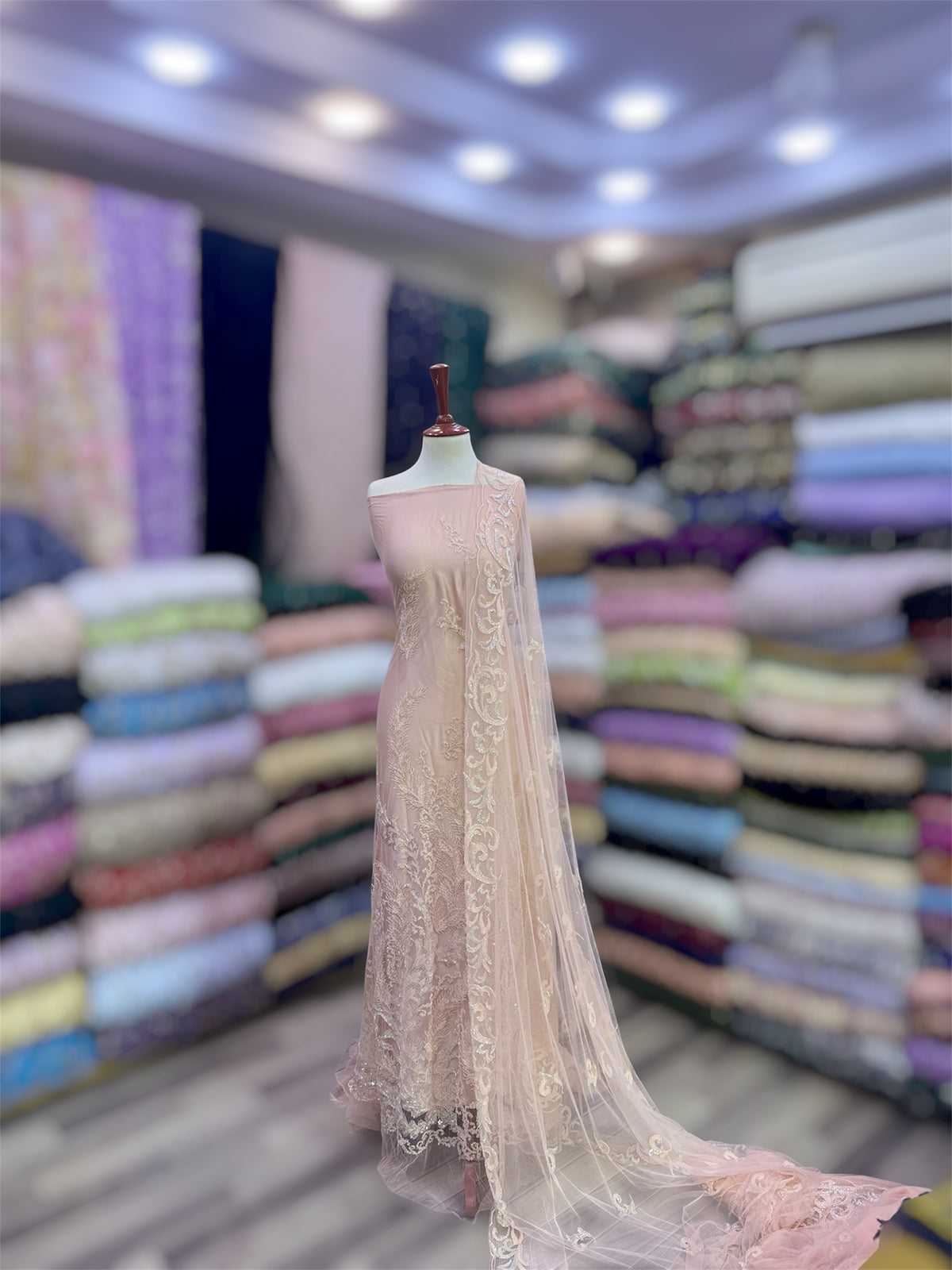 Resham Cut Dana Hand Work