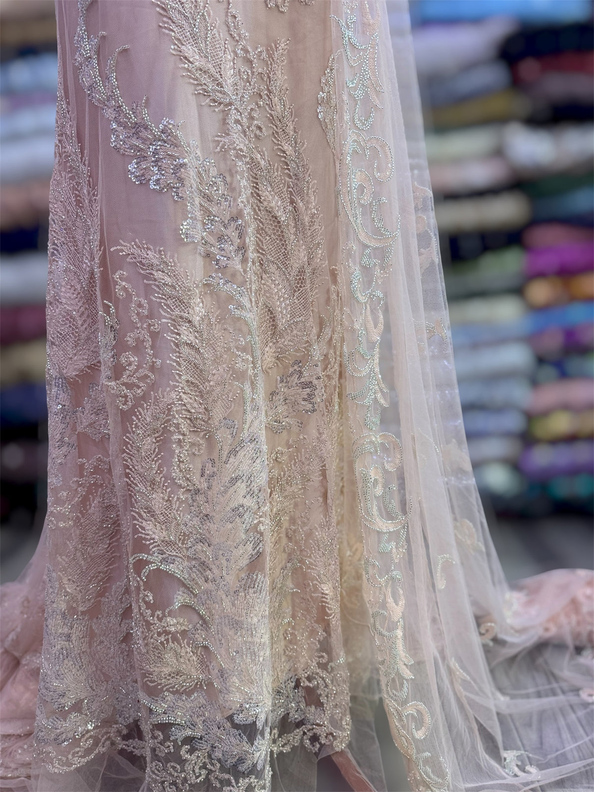 Resham Cut Dana Hand Work