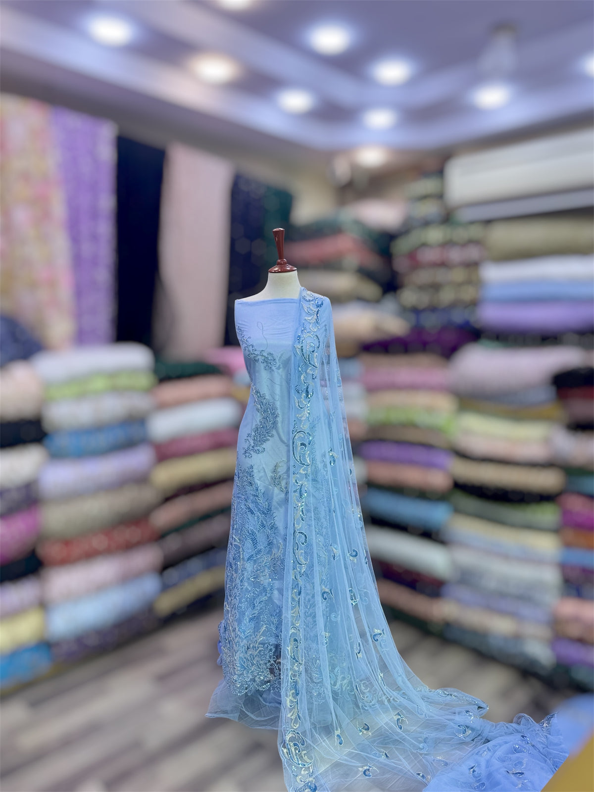 Resham Cut Dana Hand Work