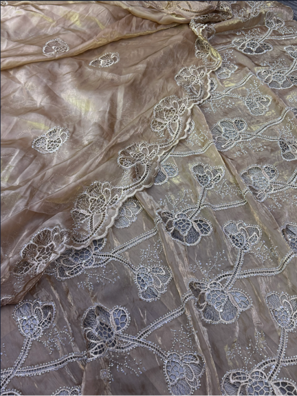 3PC Korean Silk Cutwork