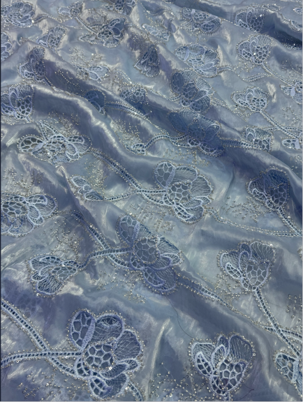 3PC Korean Silk Cutwork