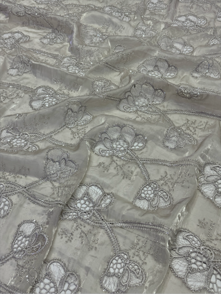 3PC Korean Silk Cutwork
