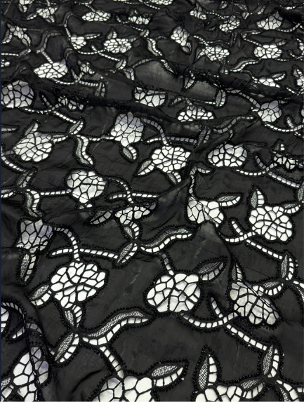 3PC Korean Silk Cutwork