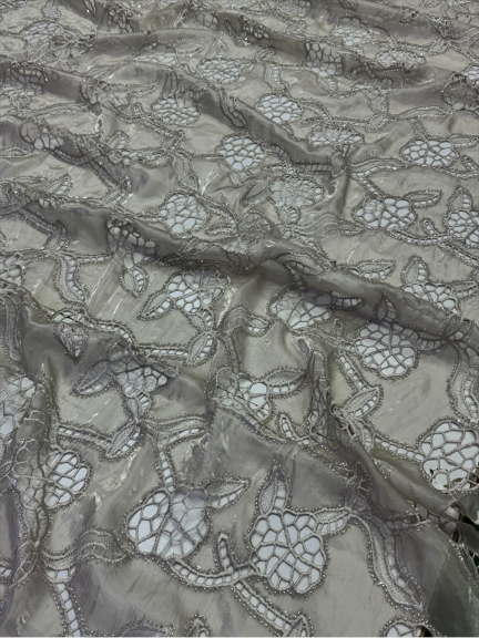3PC Korean Silk Cutwork
