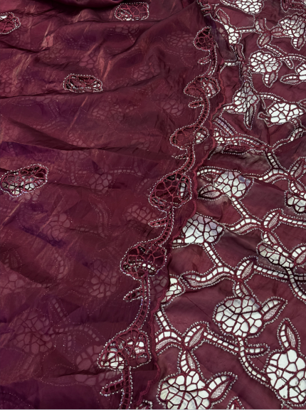 3PC Korean Silk Cutwork