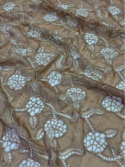 3PC Korean Silk Cutwork
