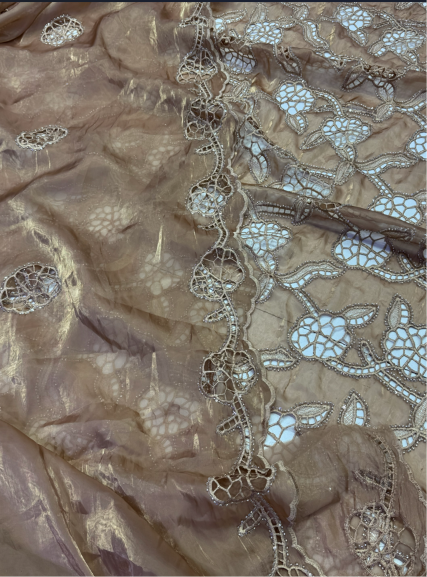 3PC Korean Silk Cutwork