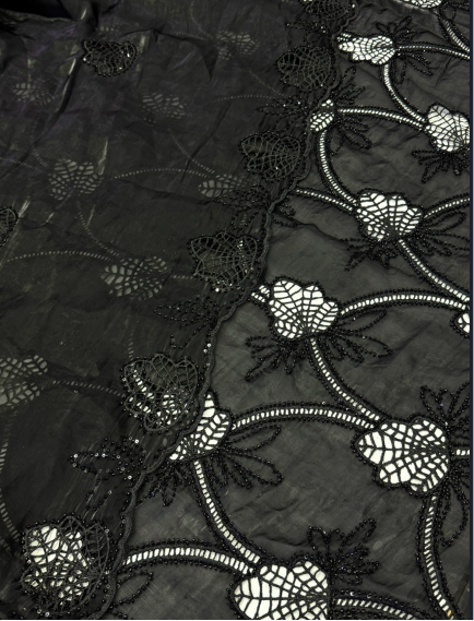 3PC Korean Silk Cutwork