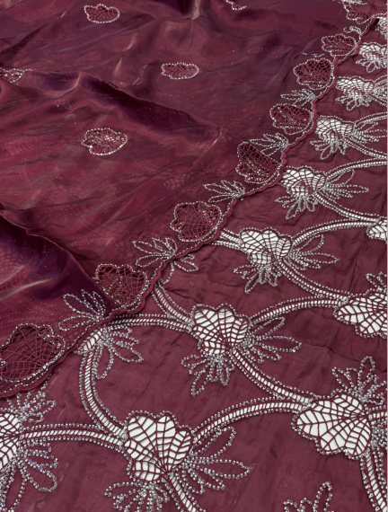 3PC Korean Silk Cutwork