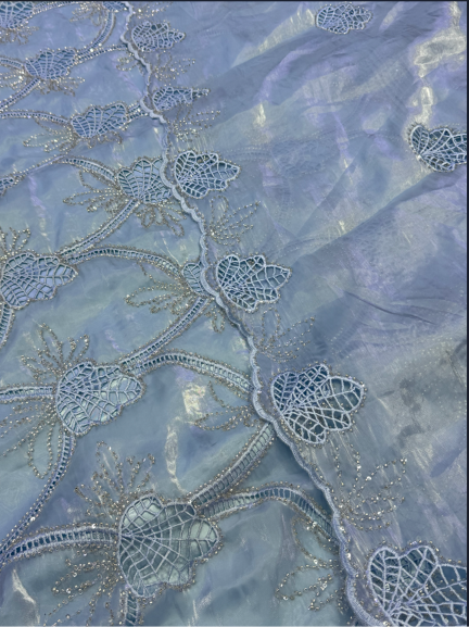 3PC Korean Silk Cutwork